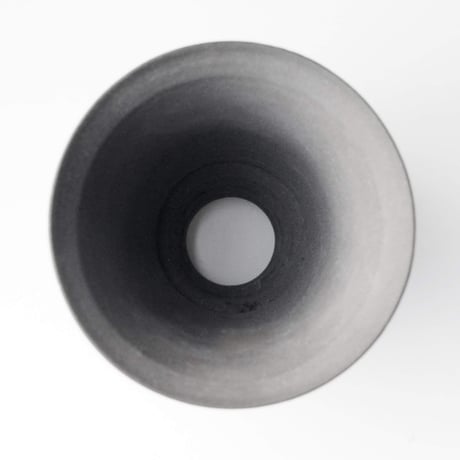 ＜ceramic pot ＞LOOP  Matt Black type_LF010