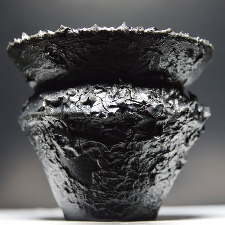 ＜ceramic pot ＞ SHARK  Matt Black type  SB
