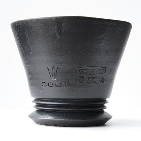 <ceramic pot ＞ SHARP EDGE  Matt Black type+drip_GX_01