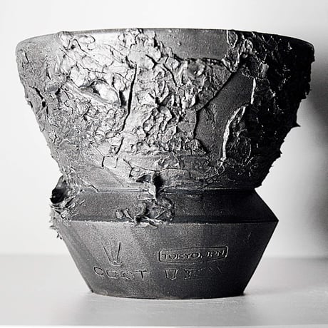 ＜ceramic pot ＞√ROOT   MattBlack type__LF01