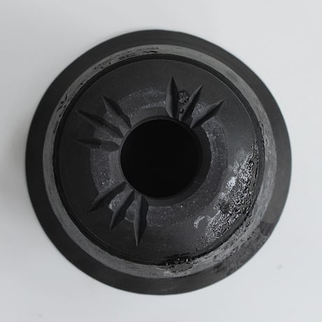 ＜ceramic pot ＞ GRAFFITI  Matt Black type_GA01