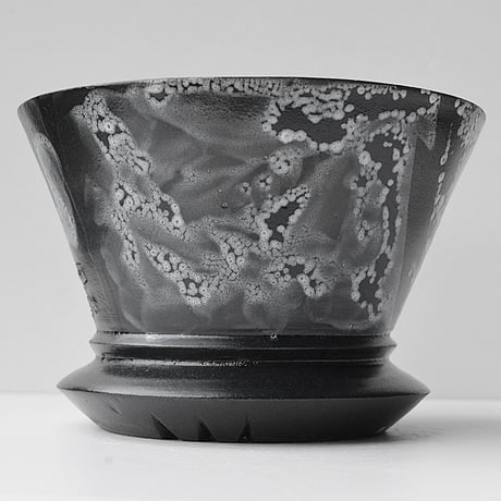 ＜ceramic pot ＞√ROOT MattBlack+W type_UC02