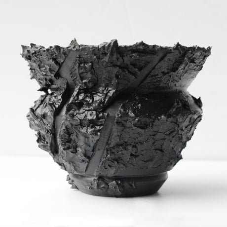 ＜ceramic pot＞  √ ROOT Matt Black type +Drip_Z2