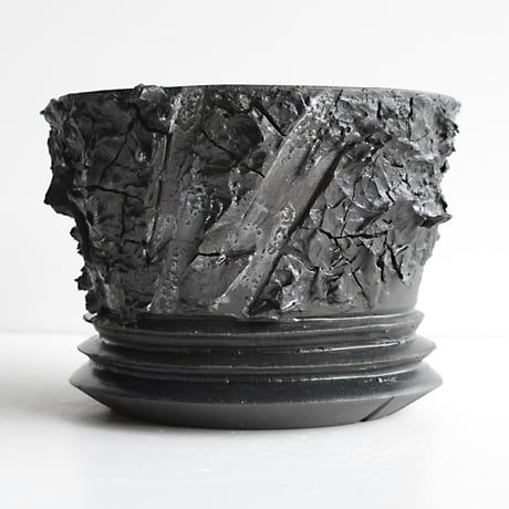 ＜ceramic pot ＞√ROOT   MattBlack type_PMK09