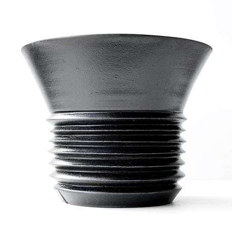＜ceramic pot ＞LOOP  Matt Black type_CA02