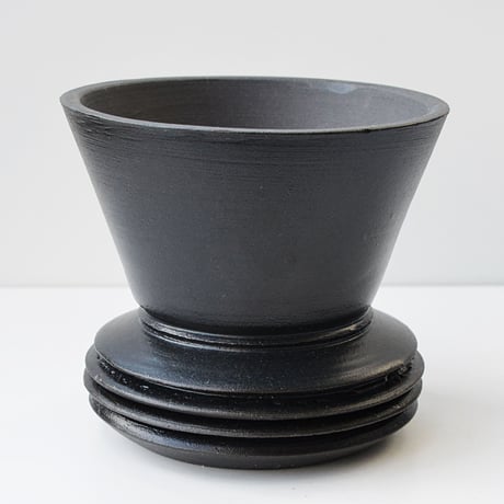 <ceramic pot ＞ SHARP EDGE  Matt Black type+drip_GX_07