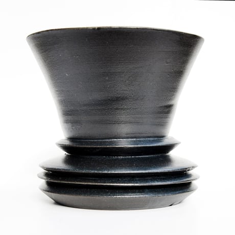<ceramic pot ＞ SHARP EDGE  Matt Black type+drip_ZR_05