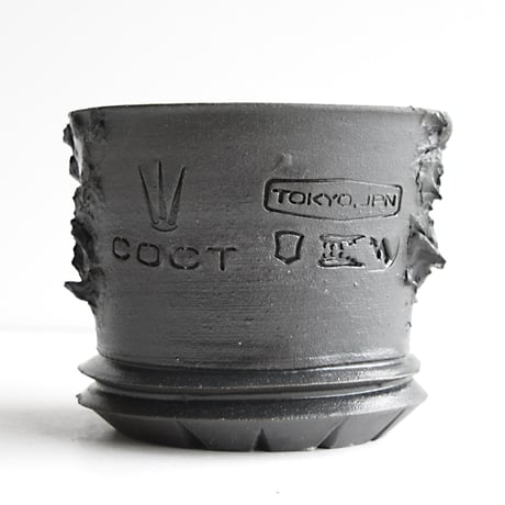＜ceramic pot ＞√ROOT   MattBlack type_PMK04