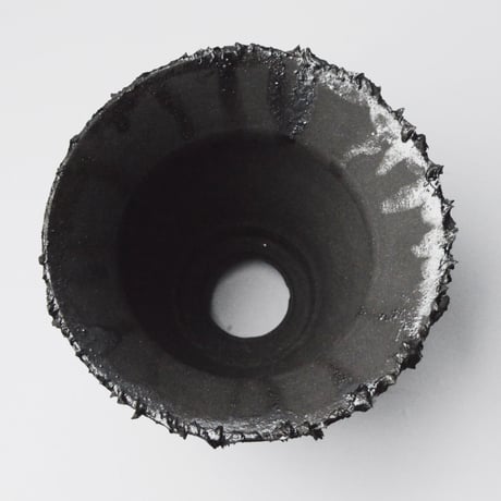 ＜ceramic pot ＞√ROOT   Metallic type +drip+Secret logo_B
