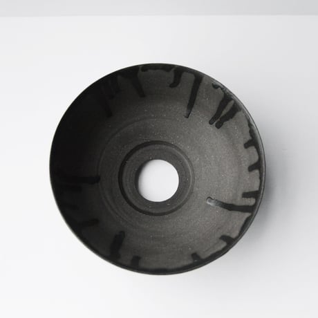 <ceramic pot ＞ SHARP EDGE  Matt Black type+drip_B02