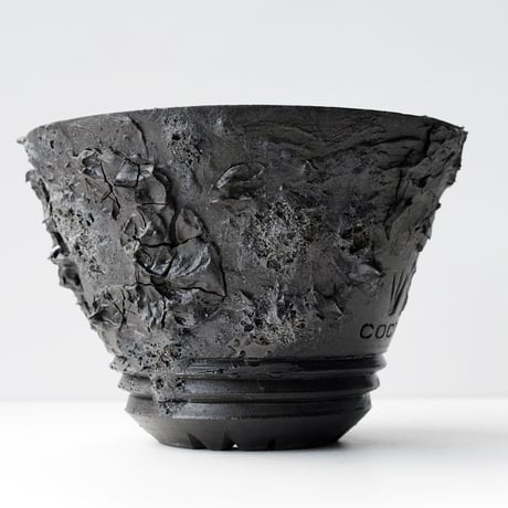 ＜ceramic pot ＞ SHARK  Matt Black type_MO01