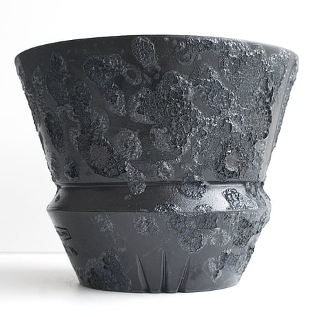 ＜ceramic pot ＞√ROOT MattBlack_UK02