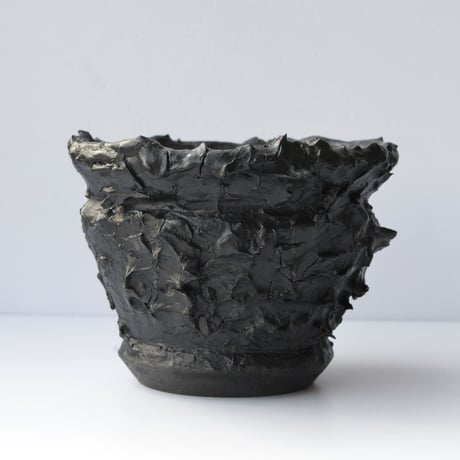 ceramic pot  Matt Black type