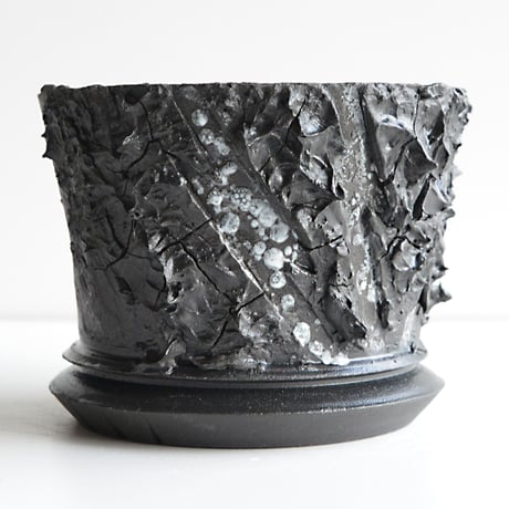＜ceramic pot ＞√ROOT   MattBlack type_PMK01