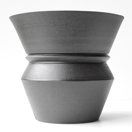 ＜ceramic pot ＞LOOP  DarkGray type_UC03