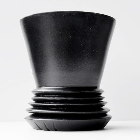 ＜ceramic pot ＞LOOP  Matt Black type_GJ05