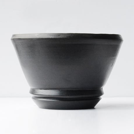 <ceramic pot ＞ SHARP EDGE  Matt Black type+drip_SH_J