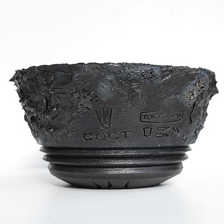 <ceramic pot ＞ SHARK  Matt Black type+drip_ZR_06