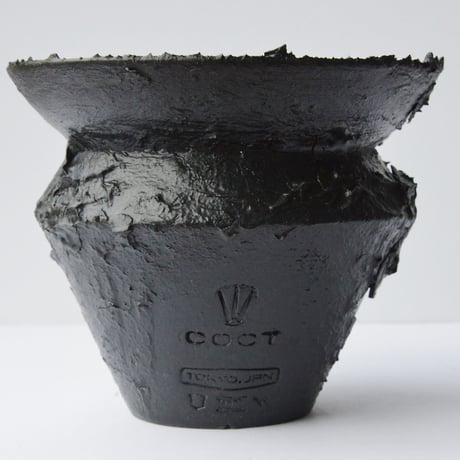 ＜ceramic pot ＞ SHARK  Matt Black type  SB
