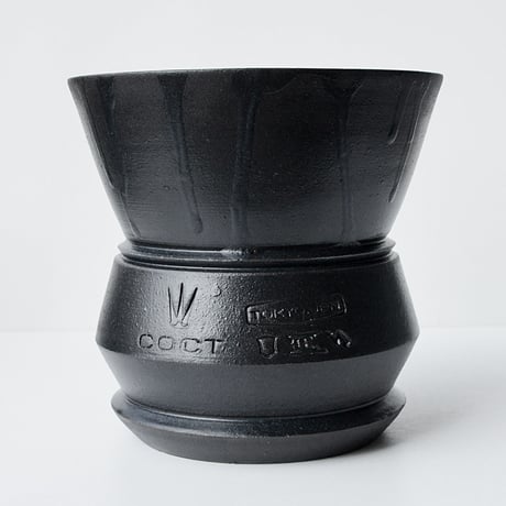 ＜ceramic pot＞SHARP EDGE Matt Black type_TD05