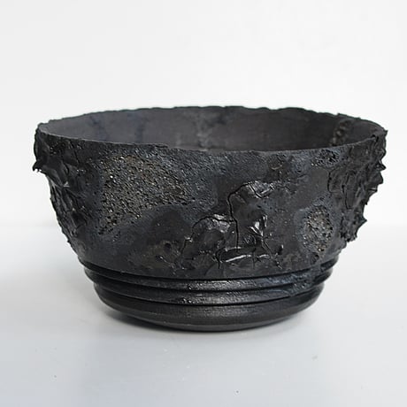 <ceramic pot ＞ SHARK  Matt Black type+drip_ZR_06