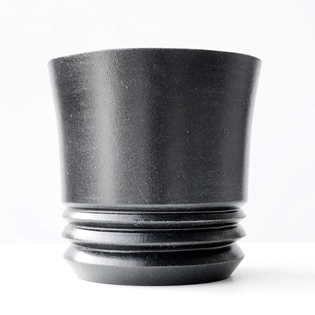 ＜ceramic pot ＞LOOP  Matt Black type_CA05