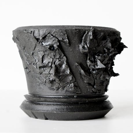 ＜ceramic pot ＞√ROOT   MattBlack type_YJ02