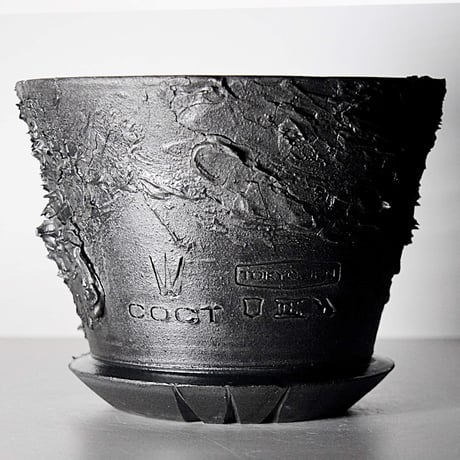 ＜ceramic pot ＞√ROOT   MattBlack type__LF04