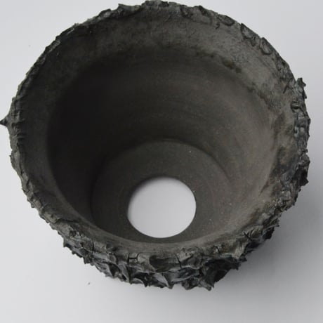 ＜ceramic pot ＞ SHARK  Matt Black type  SD