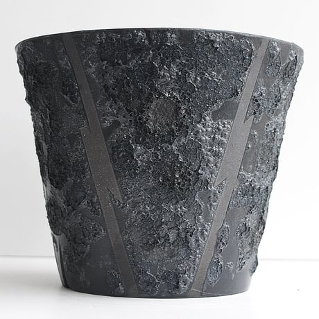 ＜ceramic pot ＞√ROOT MattBlack_UK03