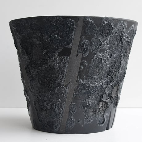 ＜ceramic pot ＞√ROOT MattBlack_UK03