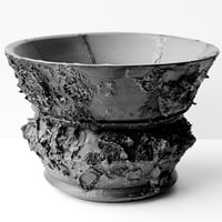＜ceramic pot ＞ GRAFFITI  Matt Black type_UC01