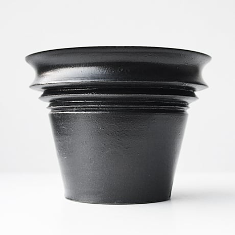 ＜ceramic pot ＞ LOOP Matt Black type+drip_PH_06