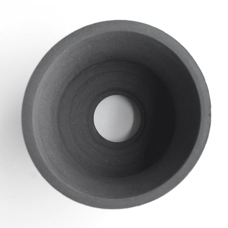 ＜ceramic pot ＞√ROOT MattBlack+W type_UK01