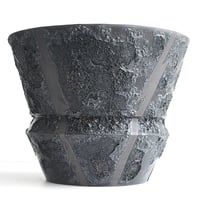 ＜ceramic pot ＞√ROOT MattBlack_UK02