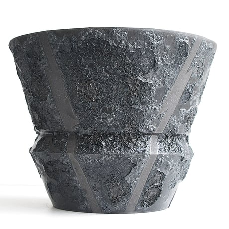 ＜ceramic pot ＞√ROOT MattBlack_UK02