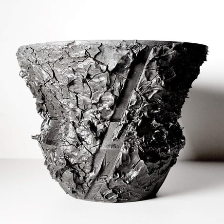 ＜ceramic pot ＞√ROOT   MattBlack type__GJ010