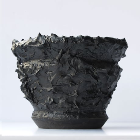 ceramic pot  Matt Black type