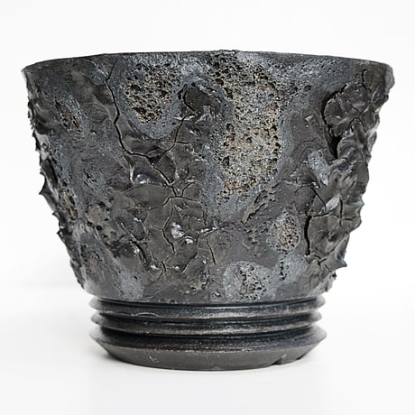 <ceramic pot ＞ SHARK  Matt Black type+drip_ZR_04