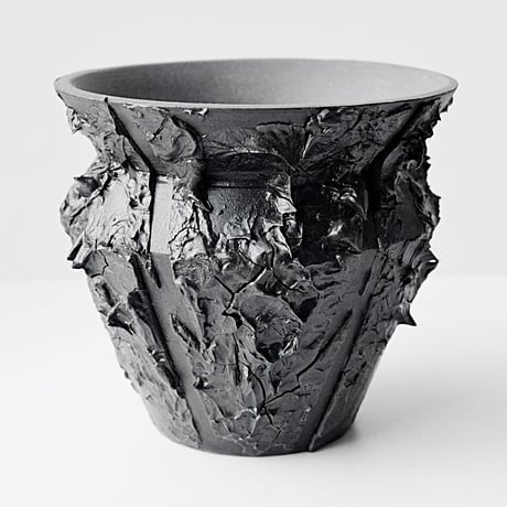 ＜ceramic pot ＞√ROOT   MattBlack type__DF_08