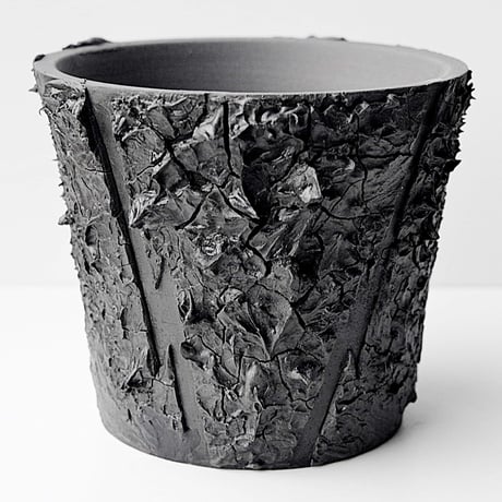 ＜ceramic pot ＞√ROOT   MattBlack type__GM_06
