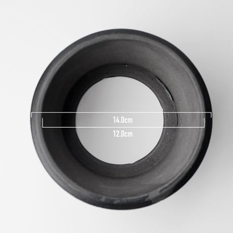 ＜ceramic pot ＞PENETRATOR   Matt Black type_KL_01