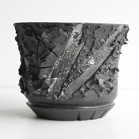 ＜ceramic pot ＞√ROOT   MattBlack type_PMK013