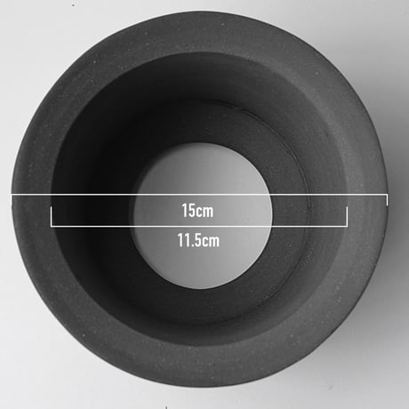 ＜ceramic pot ＞PENETRATOR   DarkGray type_UC07
