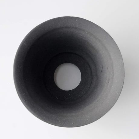 ＜ceramic pot ＞LOOP  Matt Black type_GM012