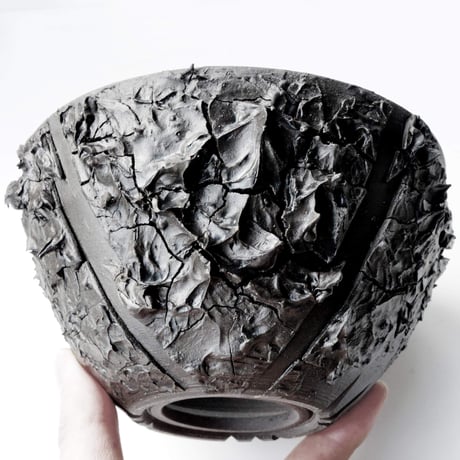 ＜ceramic pot ＞√ROOT MattBlack type__IC03