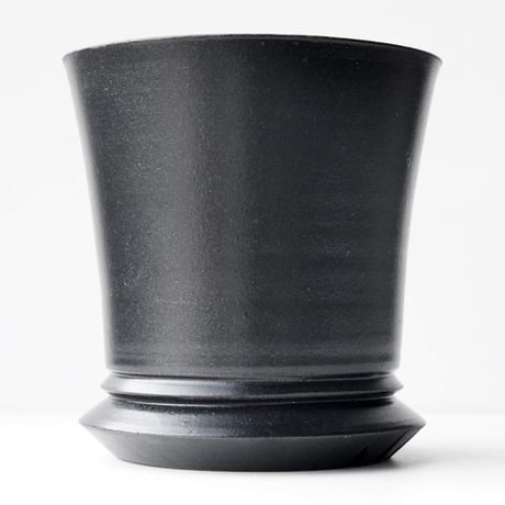 ＜ceramic pot ＞LOOP  Matt Black type_LF010