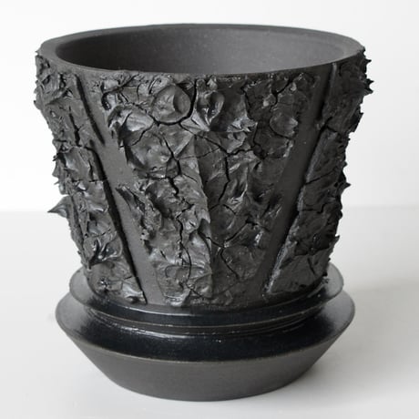 ＜ceramic pot ＞√ROOT   MattBlack type_XK02