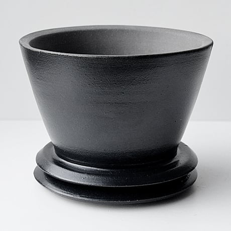 ＜ceramic pot＞LOOP Matt Black type__DF_04