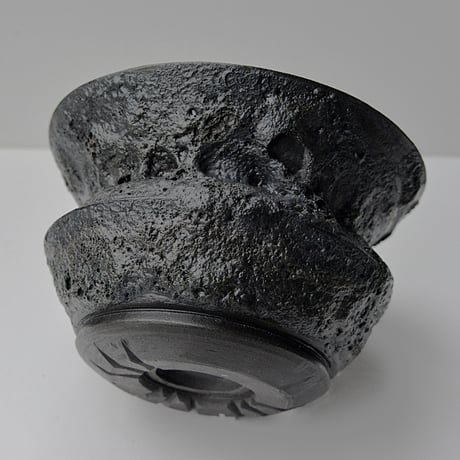 ＜ceramic pot ＞ GRAFFITI  Matt Black type_GB03